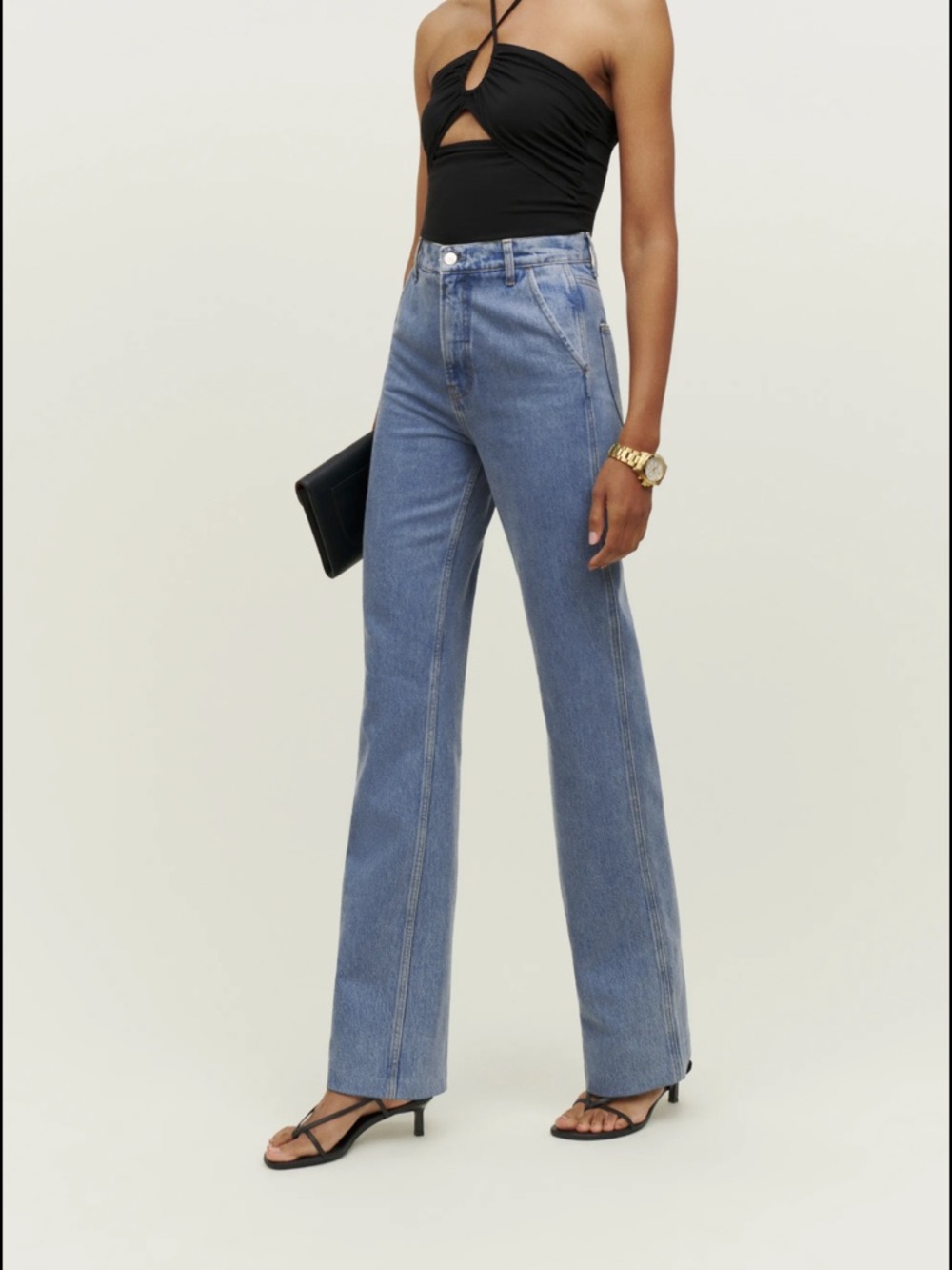 Reformation Brynn High Rise Wide Leg Trouser Jeans